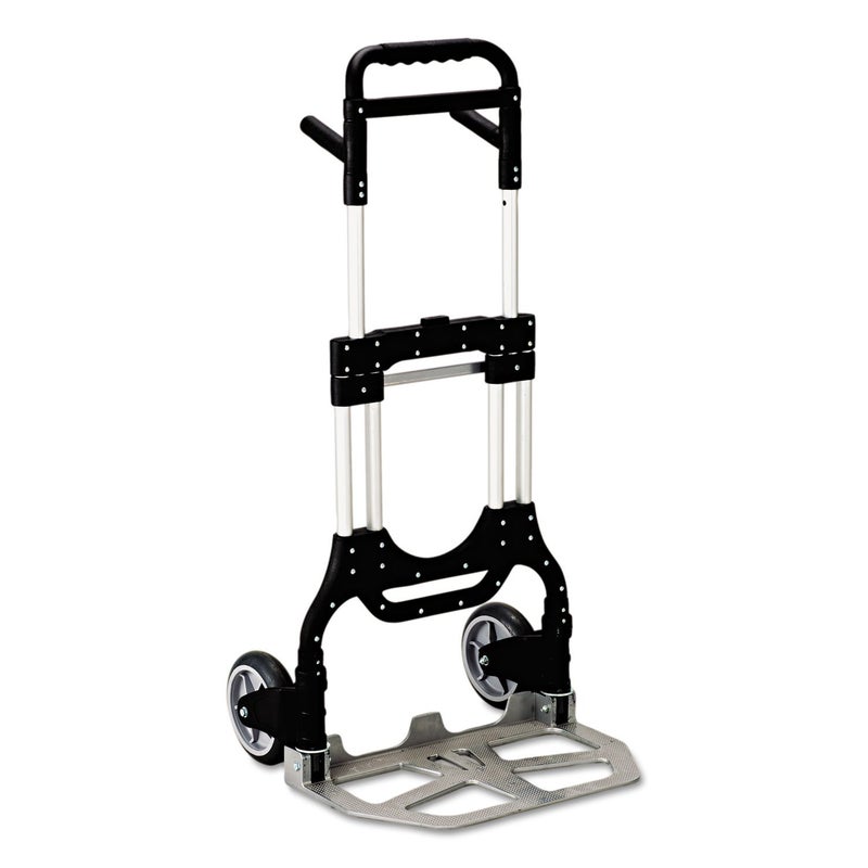 Safco Safco Stow Away HeavyDuty Moving Hand Truck Dolly Collapsible 500 lbs Capacity Ligheweight Frame Telescoping Handle Folding Base Plate 