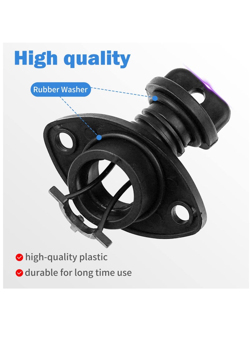 SOLARAE Kayak Drain Plug Kit Boat Scupper Plugs Thread Bung for Kayak Canoe Boat with Screws Hardware, Drain Stoppers Fits Most Kayak Canoe - Image 4