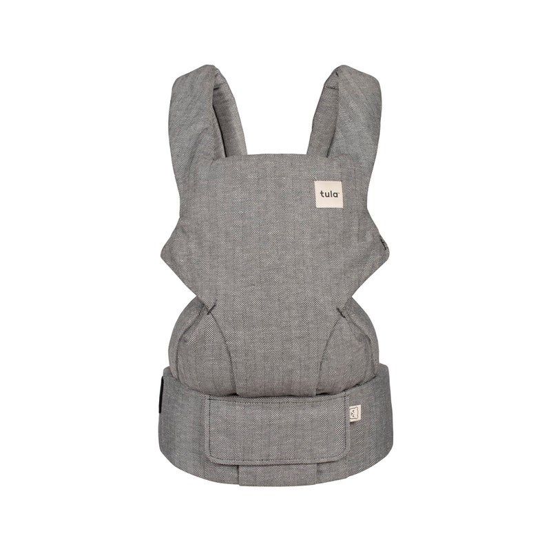 TULA Baby Tula Explore Carriers Breathable Baby Carrier Newborn to Toddler Adjustable Toddler Carrier Multiple Ergonomic Positions Front and Back Ergonomic Fit for 745 lb Linen Ash