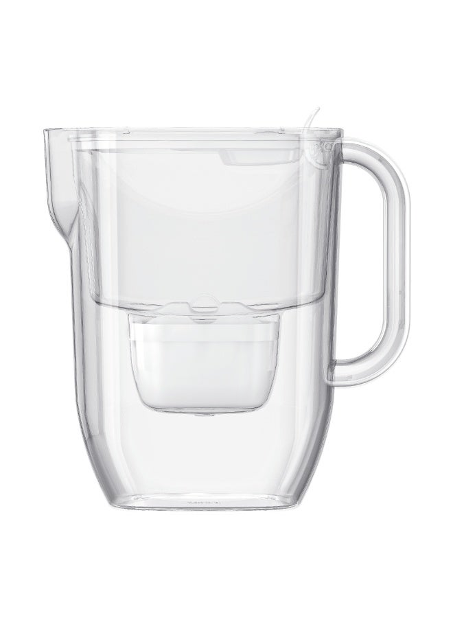 Aquaphor Fresh MFP+ Water Filter Jug 3.2L – Fresh Water Purifier Pitcher with Flip-Top Lid, BPA-Free, Compact Fridge Door Design, Removes Chlorine, Lead, Heavy Metals, Limescale & Contaminants, Includes Maxfor+ Cartridge (White) - Image 2