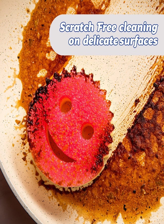 Scrub Daddy Scrub Mommy Dish Wand, Refill Heads, Sponge & Connector Head, Soap Dispensing Dish Brush, Texture Changing Washing Up Sponge, Dual Sided Non Scratch Scourers with Liquid Handle - Pink - Image 4