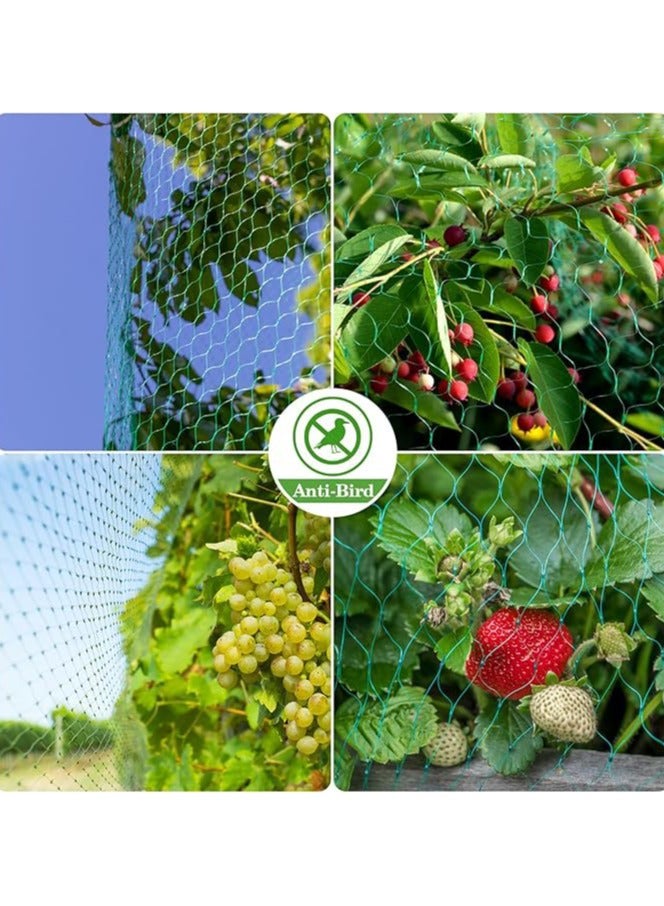 شبكة حماية النباتات شبكة الطيور الخضراء 5x20m - شرفة مكافحة الحمامة، شجرة الفواكه والزهرة شبكة الحشرات - شبكة غير ضارة، قابلة للتخصيص - Image 3