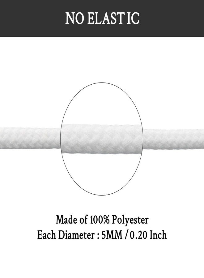 Endoto Shoelaces for Air Jordan 11,Replacement 5MM Shoe Laces Round Polyester Sneaker Shoes(Color:White,Size:45Inch) - Image 3