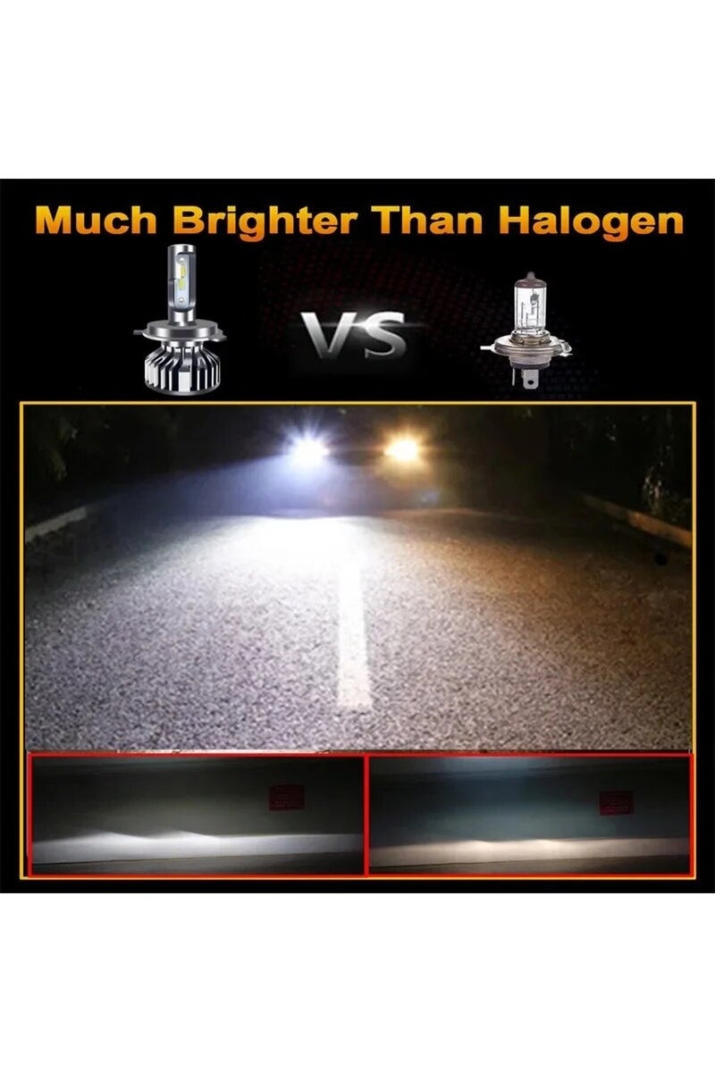 erorex 12V H4/9003/HB2 Hi/Lo 6000K positive White Light 2PCS Car Lights H4 LED CANBUS LED H7 20000LM H11 La - Image 4