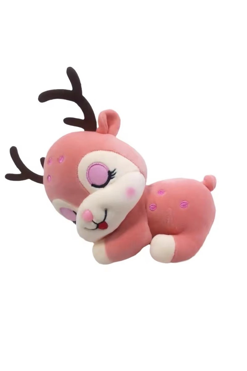 30CM Cute Sleeping Deer Plush Toy | Soft Antler Animal Stuffed Doll for Kids & Gifts | TC-28972  - Image 1