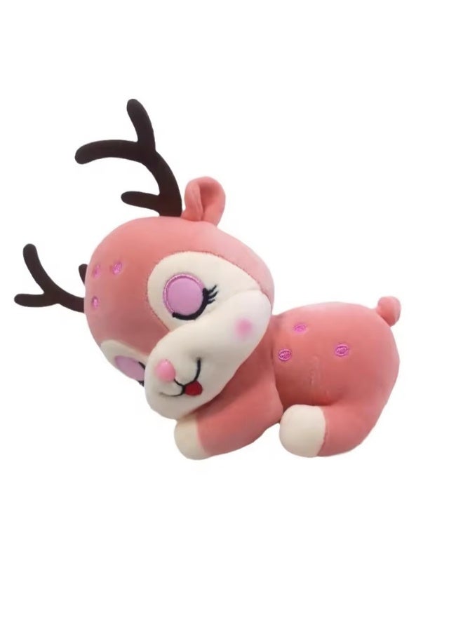 30CM Cute Sleeping Deer Plush Toy | Soft Antler Animal Stuffed Doll for Kids & Gifts | TC-28972  - Image 5