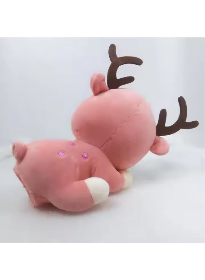 30CM Cute Sleeping Deer Plush Toy | Soft Antler Animal Stuffed Doll for Kids & Gifts | TC-28972  - Image 4