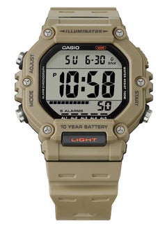 CASIO Digital Display Resin Band Dual Time With 5 Alarms Men's Watch AE-1600H-5AV 49.7MM  - Image 2