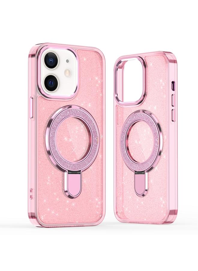 S-TOP Case For iPhone 11 Glitter Ring Holder MagSafe Phone Case - Image 1