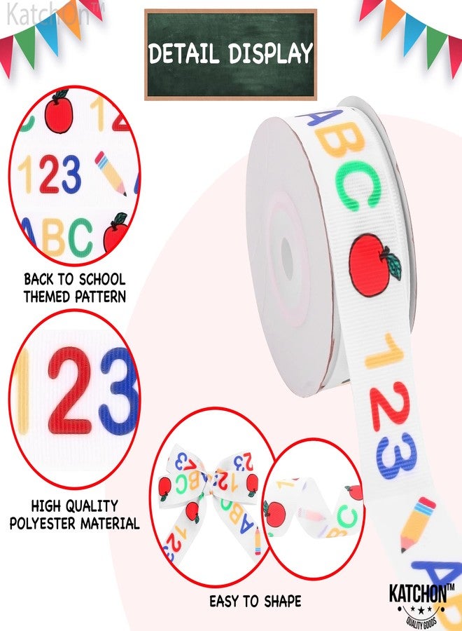 KatchOn, Back to School Ribbon for Crafts - 10 Yard | Ruler Ribbon for Crafts | Back to School Decorations | 1st Day of Kindergarten | First Day of School| Classroom Decor | Back to School Supplies - Image 3