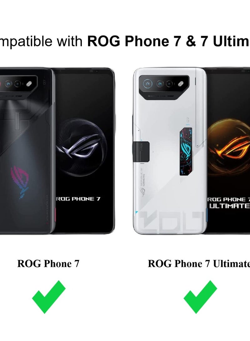 SOLARAE Transparent Hybrid Case for ASUS ROG Phone 7/7 Ultimate, Clear Hard Back + Soft TPU Bumper, Shockproof Phone Cover - Image 2