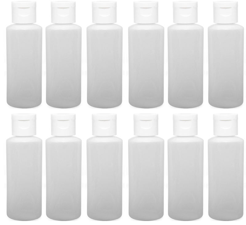 APAK GOODS 122ounce Travel Bottles with Flip Caps White Cap