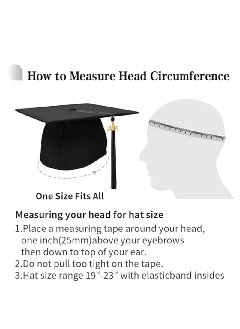 DAILYCHIC Unisex Adult Graduation Cap with 2025 Tassel,High School and Bachelor Graduation Party,Graduation Ceremony Hat Party Ceremony  - Image 5