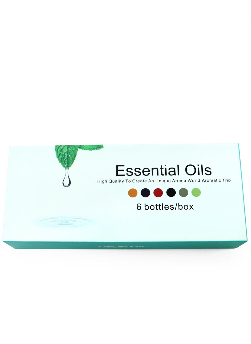 Generic - Aromatherapy Oil Set - For Humidifiers and Essential Oil Diffusers,100% Pure and Relaxing and Calming Scents, Consists of 6 Oils Lemon, Orange, Lavender, Bergamot, Singin'in the rain, and Sandalwood. - Image 1