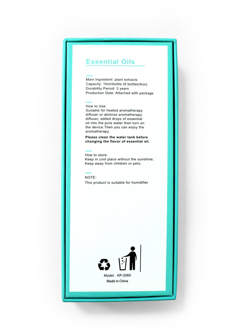 Generic - Aromatherapy Oil Set - For Humidifiers and Essential Oil Diffusers,100% Pure and Relaxing and Calming Scents, Consists of 6 Oils Lemon, Orange, Lavender, Bergamot, Singin'in the rain, and Sandalwood. - Image 1