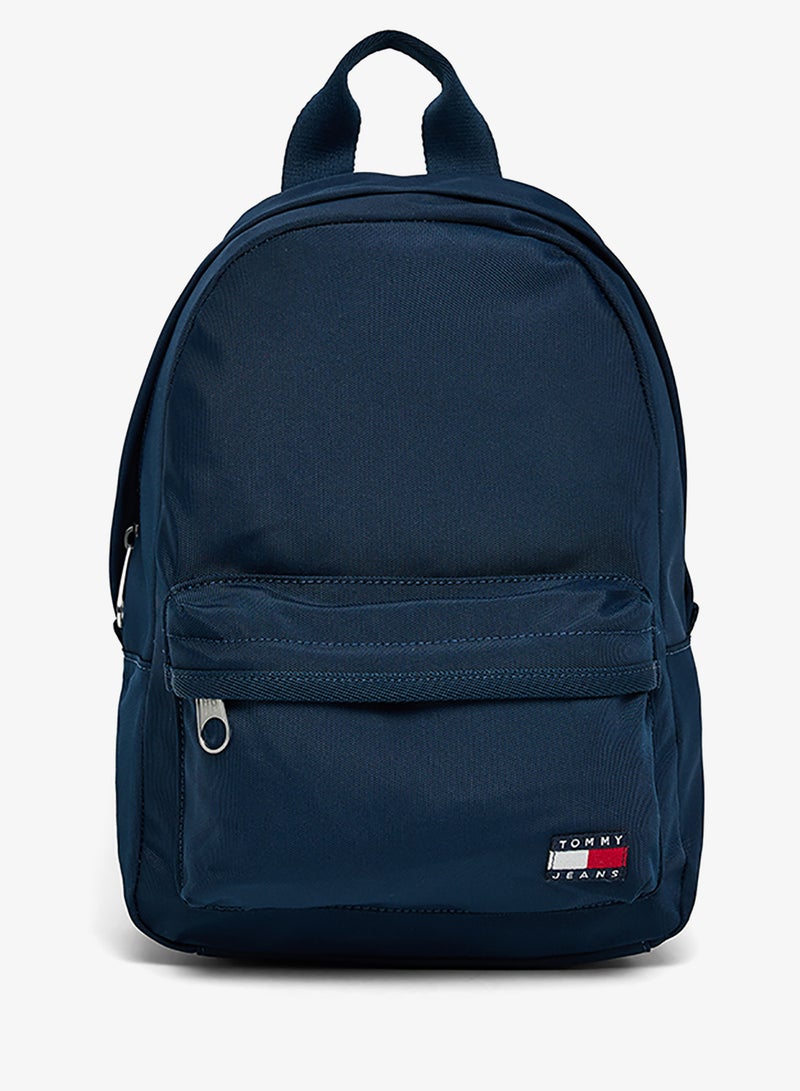 تومي جينز حقيبة ظهر بسحاب وتفاصيل شعار - Image 1