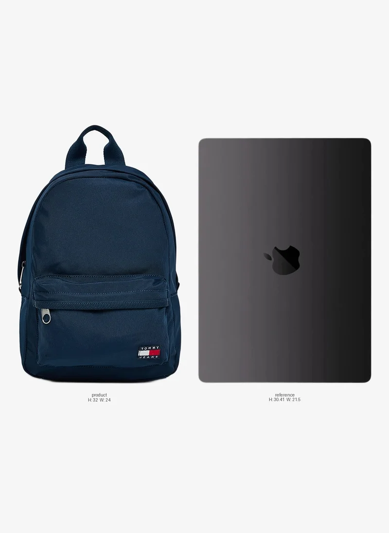 Tommy Jeans Logo Detailed Zip Through Backpack Fits Upto 12" Laptop