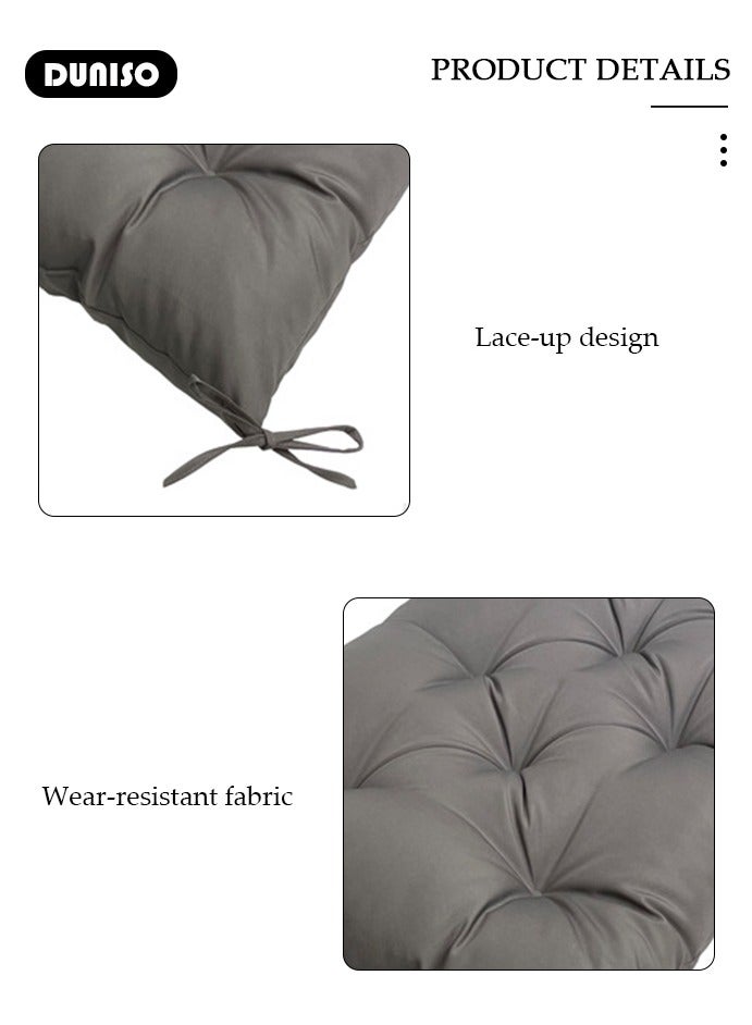 DUNISO Outdoor Large Bench Cushion, Soft Polyester Cushion ,Chaise Lounger Cushion,2 3 Seater Long Sofa Replacement,Non-slip Comfortable Bench Mattress Pad for Outdoor Indoor Home Office Furniture - Image 3