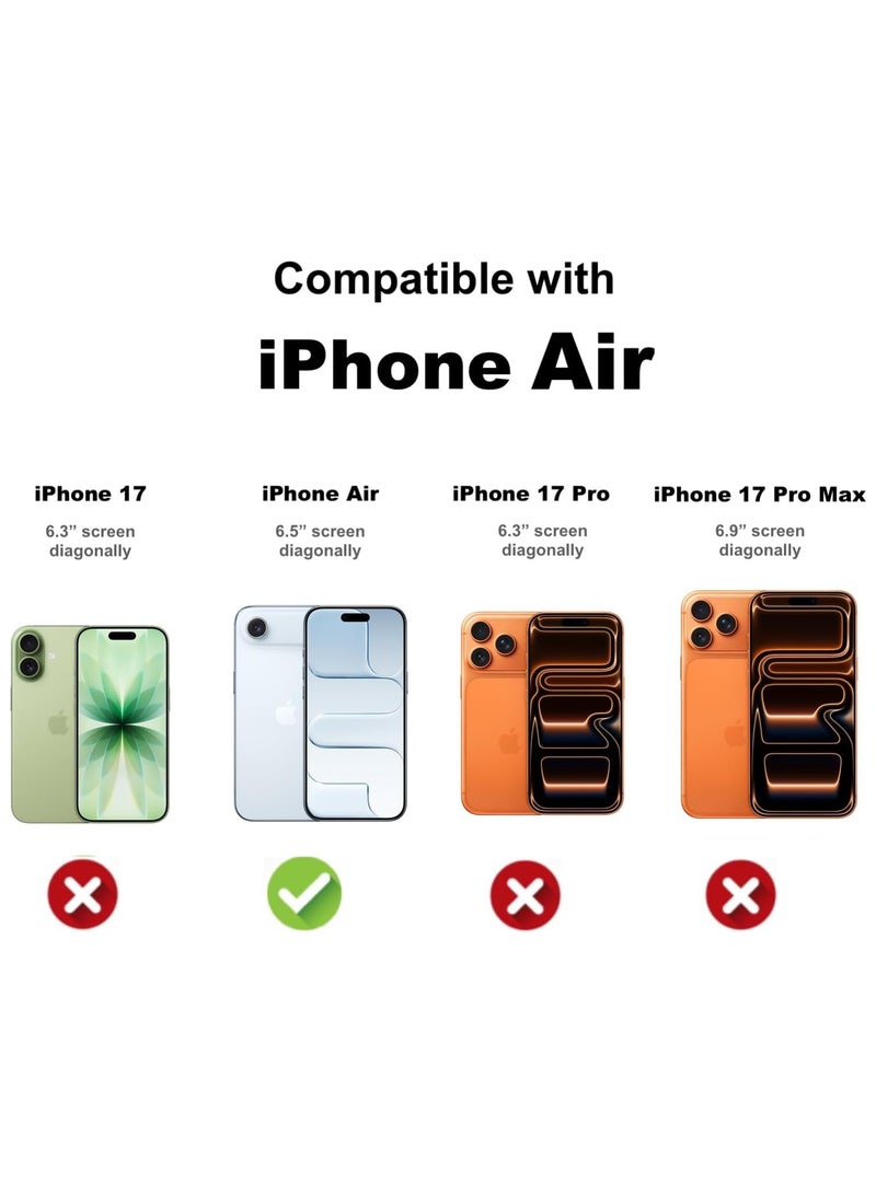 Crystal Clear Case for iPhone Air Slim Thin TPU Cover with Camera Lens Full Protection Ultra-Thin Lightweight Transparent Soft Protective Phone Cover (Clear) - Image 2