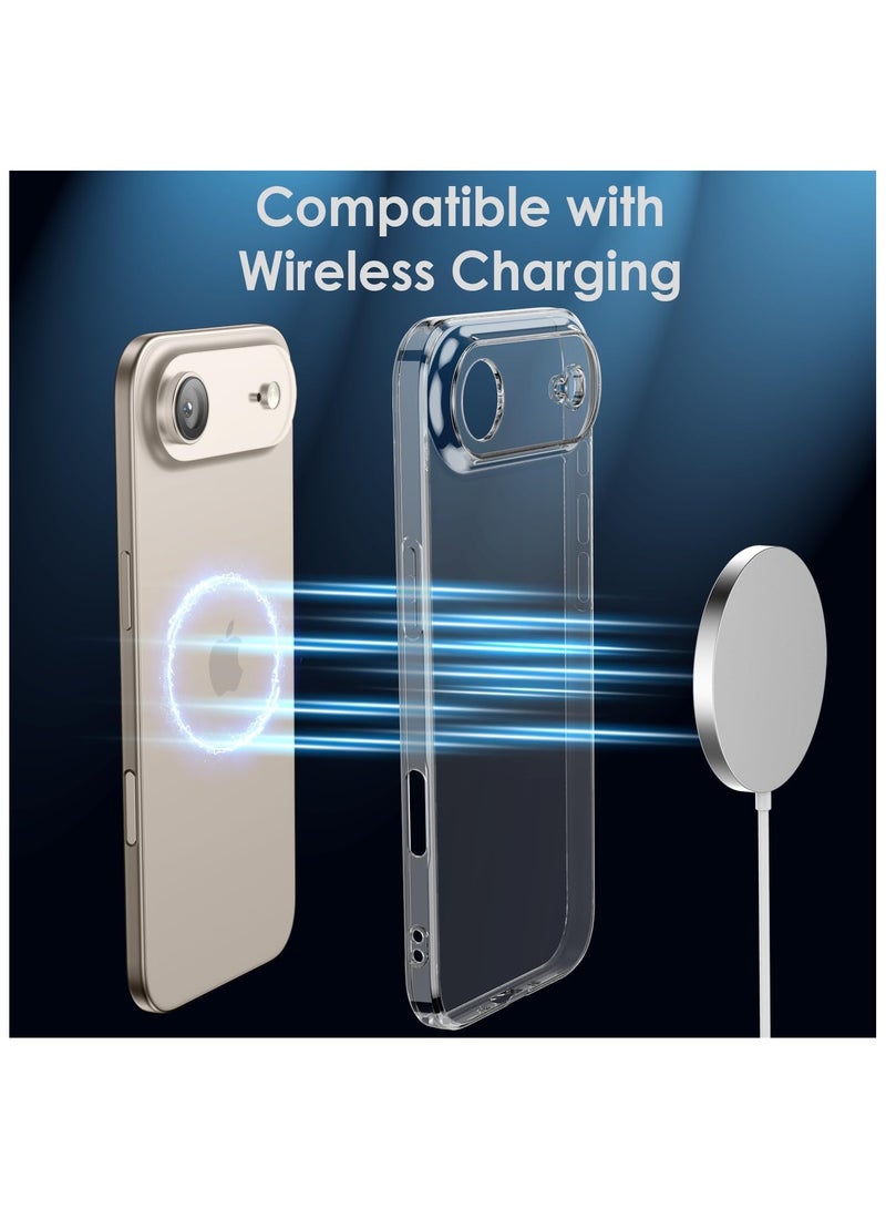 Crystal Clear Case for iPhone Air Slim Thin TPU Cover with Camera Lens Full Protection Ultra-Thin Lightweight Transparent Soft Protective Phone Cover (Clear) - Image 3