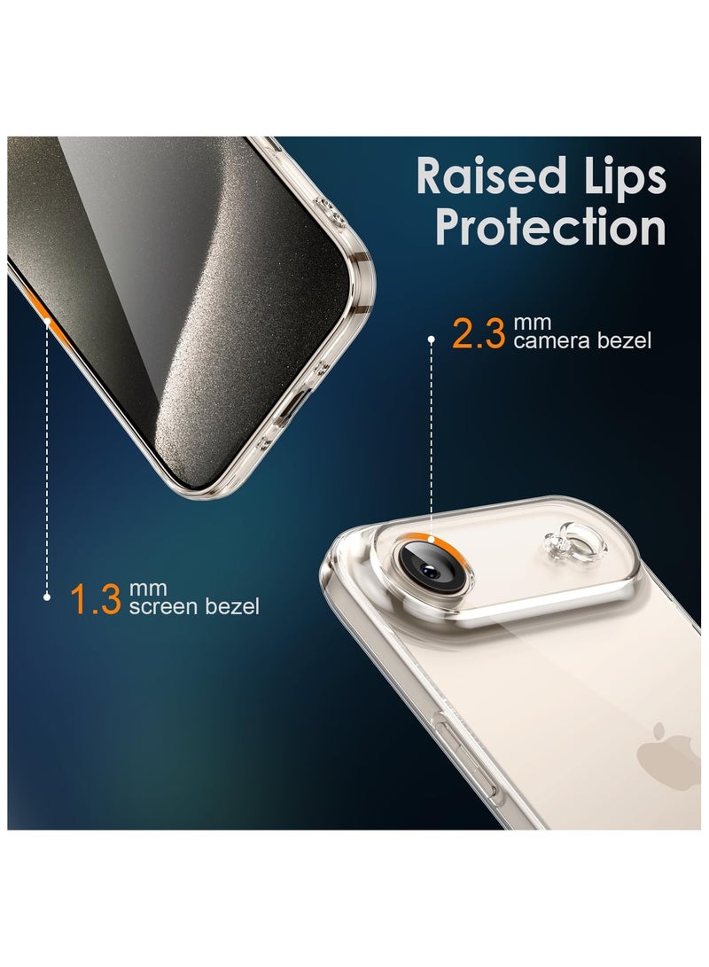 Crystal Clear Case for iPhone Air Slim Thin TPU Cover with Camera Lens Full Protection Ultra-Thin Lightweight Transparent Soft Protective Phone Cover (Clear) - Image 4