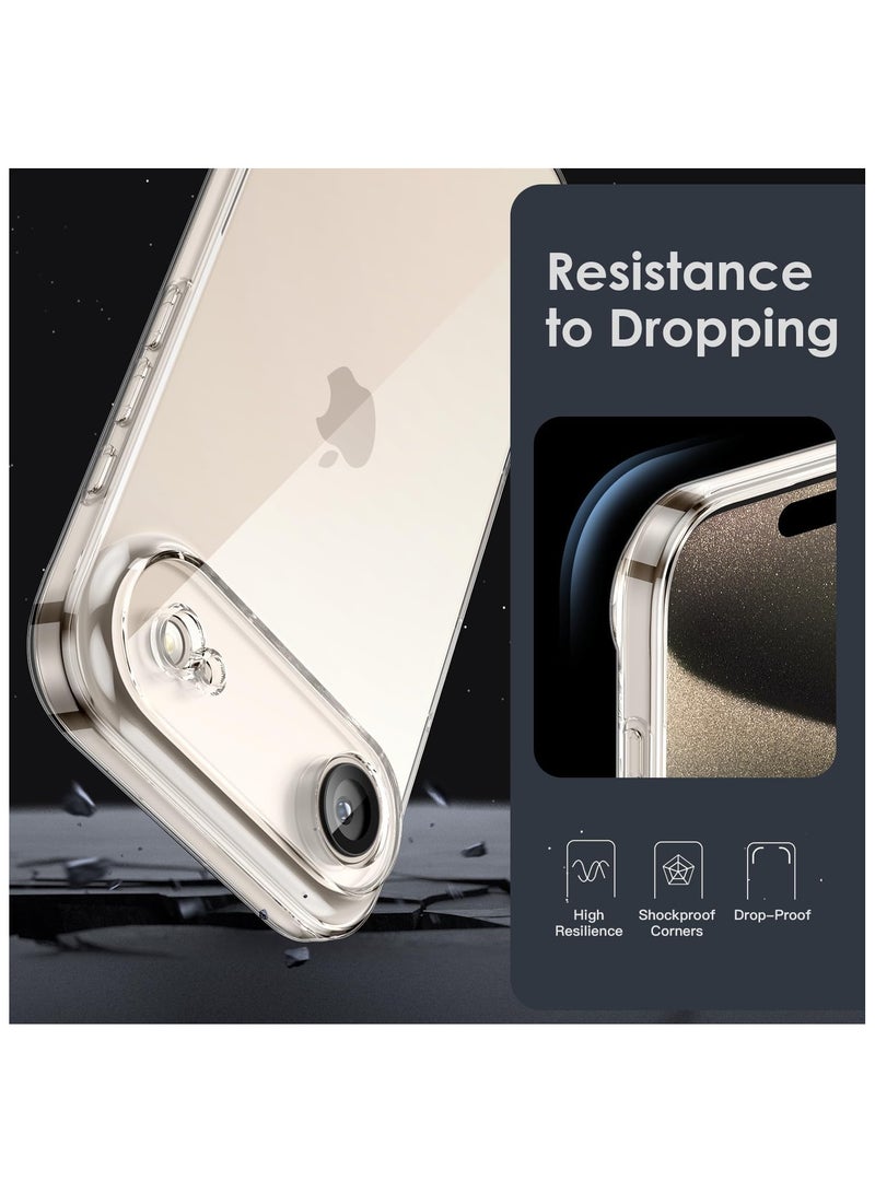 Crystal Clear Case for iPhone Air Slim Thin TPU Cover with Camera Lens Full Protection Ultra-Thin Lightweight Transparent Soft Protective Phone Cover (Clear) - Image 5