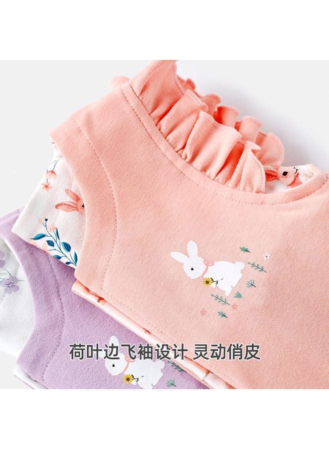 YISHUANGER Newborn Baby Vest Spring Autumn Winter Style Infant Clothing Autumn Wear Double-sided Vest Outer Wear Vest Little Girl - Image 5
