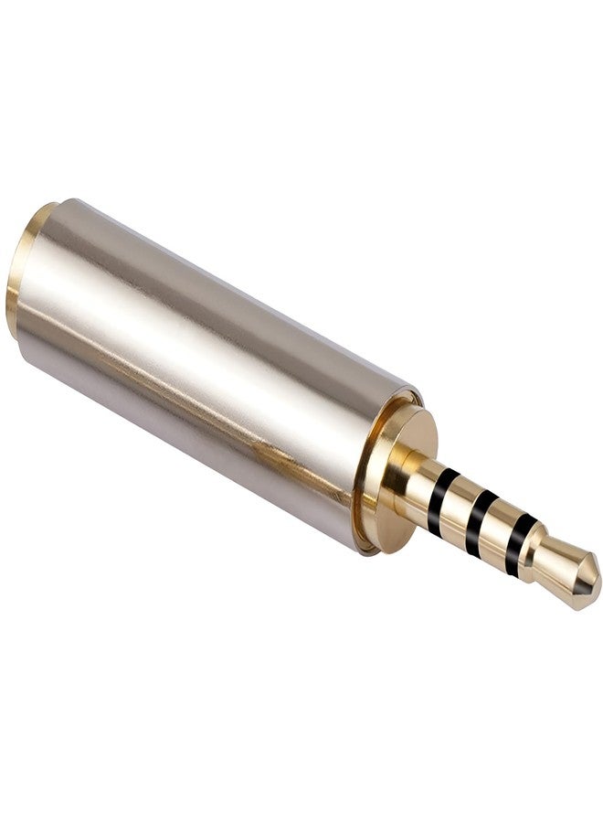 JacobsParts 2.5mm Male to 3.5mm Female Stereo Audio Headphone Jack Adapter Converter, Gold Plated - Image 3