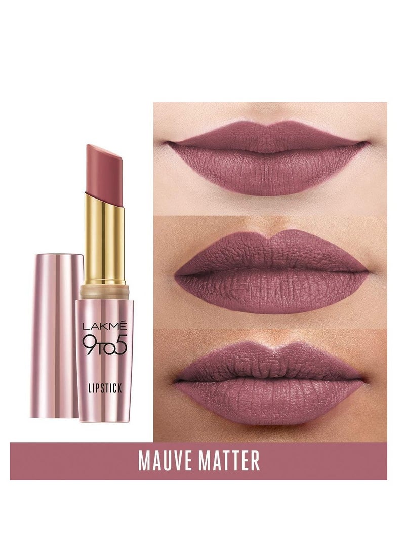 LAKME - Lakme 9TO5 Primer Matte Lip Color MM1 Mauve Matter 3.6 g - Image 1