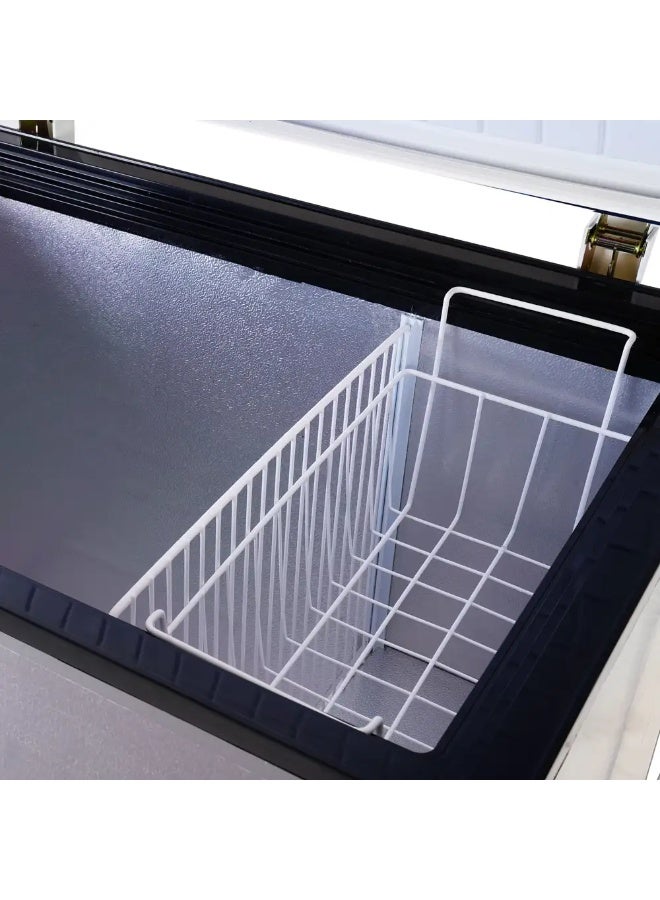 ديب فريزر افقى 250من يونيون اير فضي ديجتال UC-250-DS سعة185لتر صافي