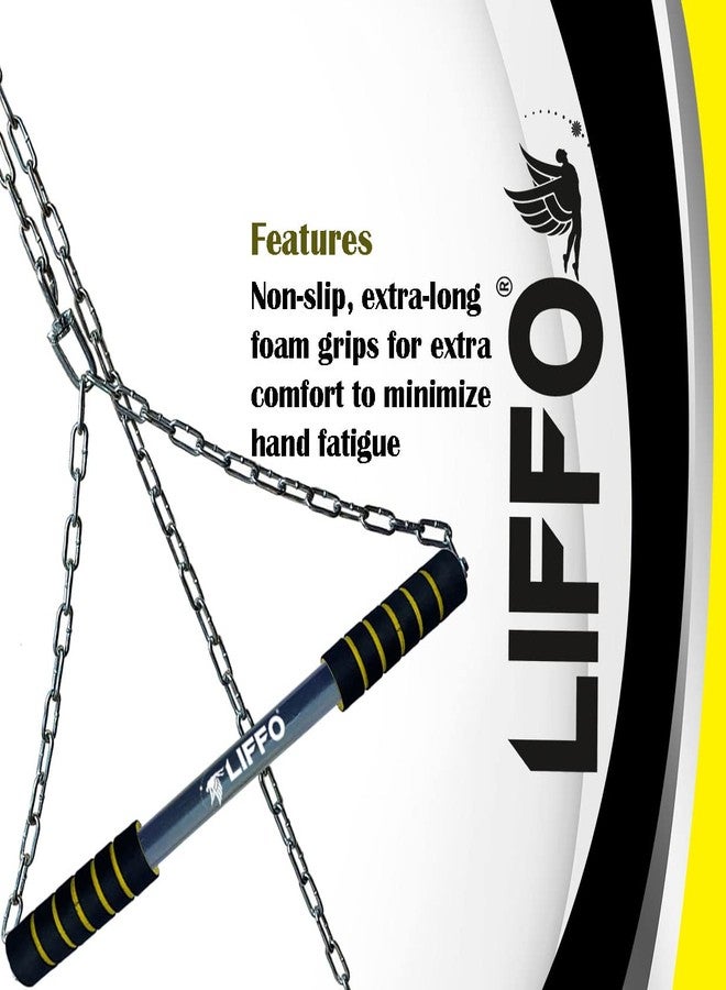 Liffo® Pull Up Bar Hanging Rod For Height Increase Heavy Duty For Kids,Adult (6FT) - Image 5