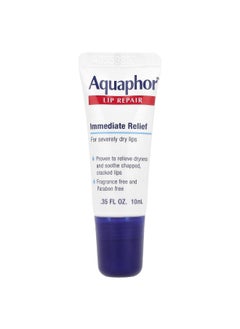 Aquaphor Aquaphor, Lip Repair, Immediate Relief, Fragrance Free, 0.35 fl oz (10 ml)  - Image 1