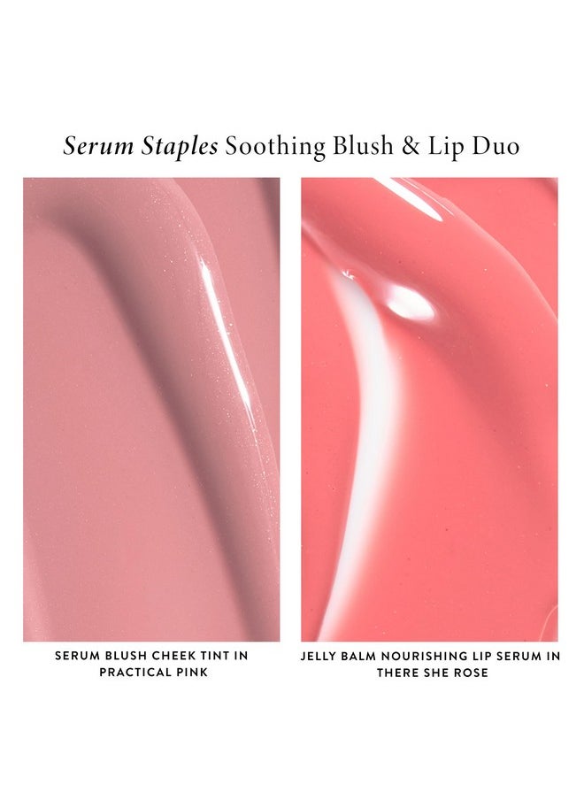 LAURA GELLER NEW YORK Mother'S Day Kit Serum Staples Soothing Blush + Lip Duo Serum Blush Cheek Tint Practical Pink + Jelly Balm Lip Serum There She Rose  - Image 3