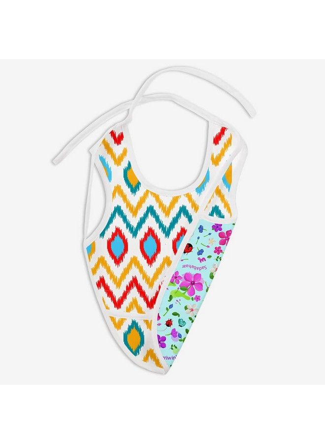 Superbottoms Waterproof Apron Style Reversible Bib For Babies With Crumb Catcher(Assorted Pack Of 3) - Image 3