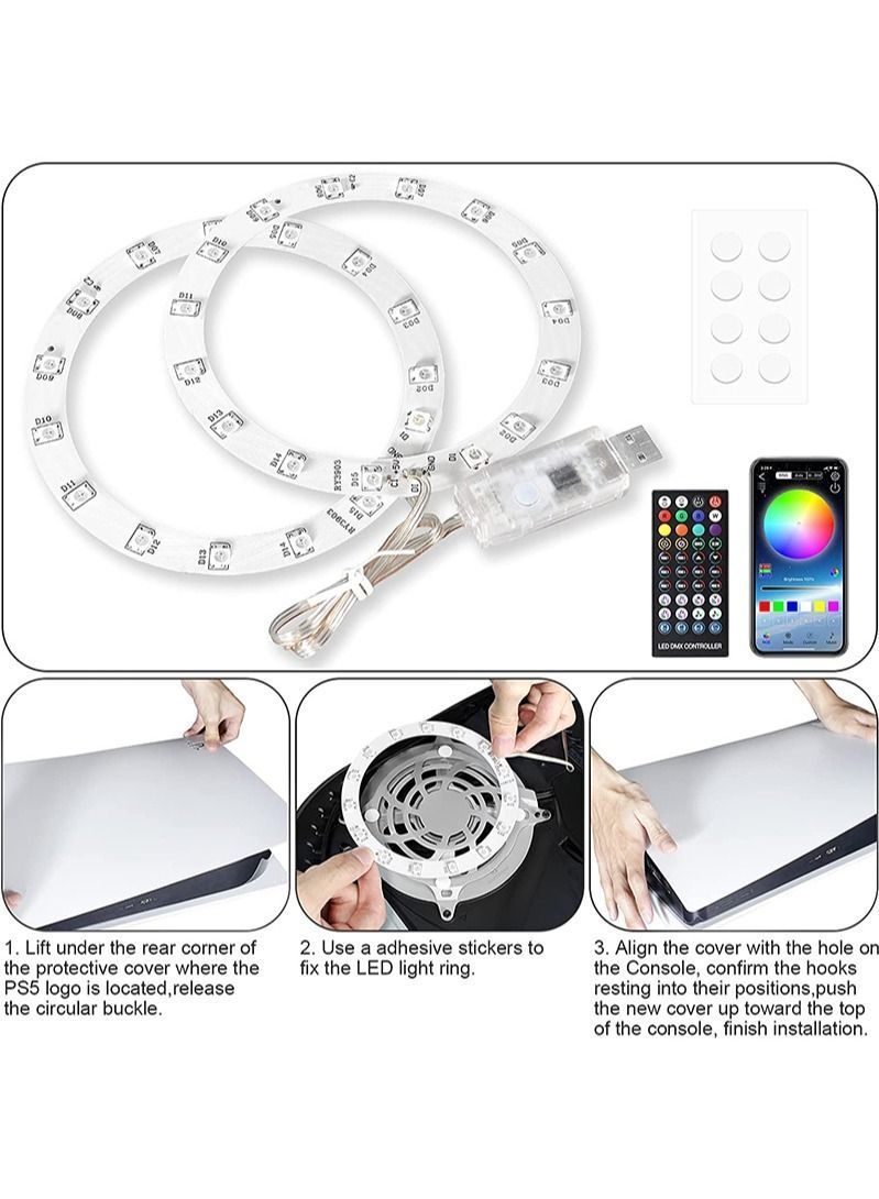 RGB LED Strip Kit for PS5 Console Game Sound/Music Sync Color Change 8 Colors 400 Lighting Effects Playstation 5 Decorative Accessories  - Image 3