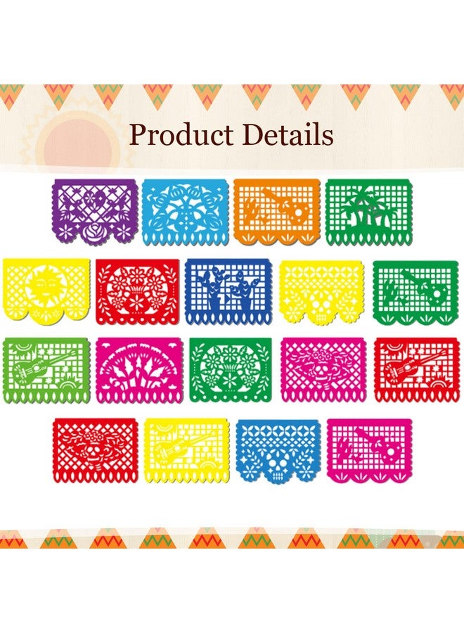 Irenare 4 Pcs Mexican Themed Party Decorations 2 Disposable Plastic Birthday Tablecloths 2 Banner Table Runner Table Covers for Kids Boy Birthday Party - Image 3