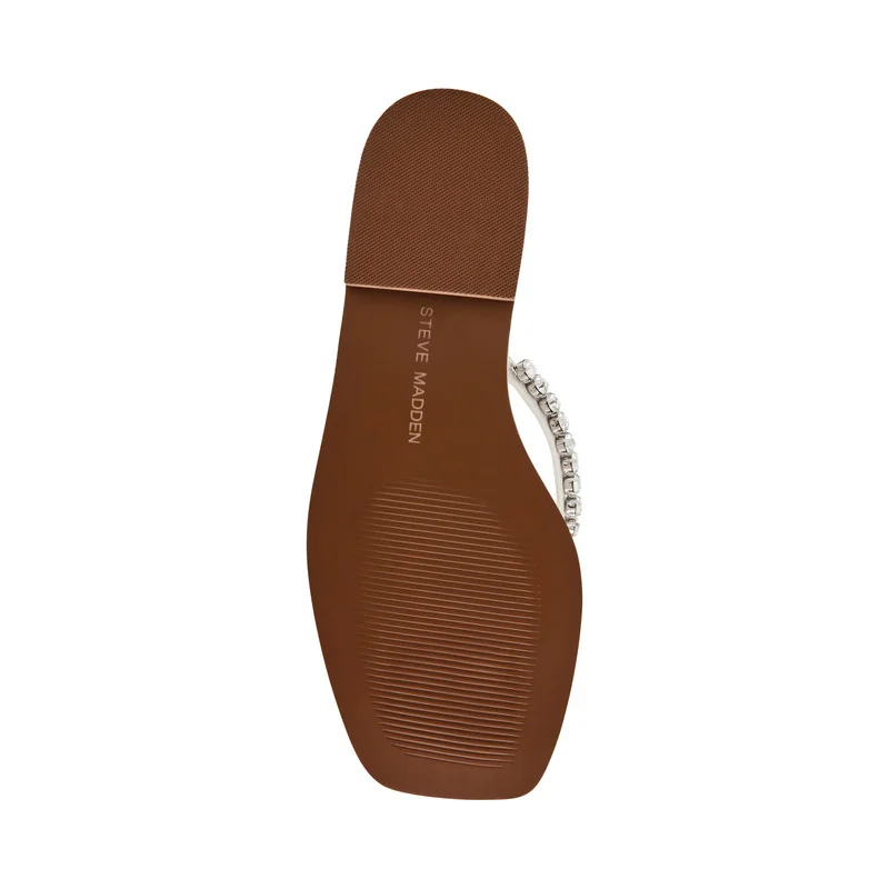 Steve Madden  Steve Madden Kustom Women's White Flat Sandals for Women | Best Price UAE