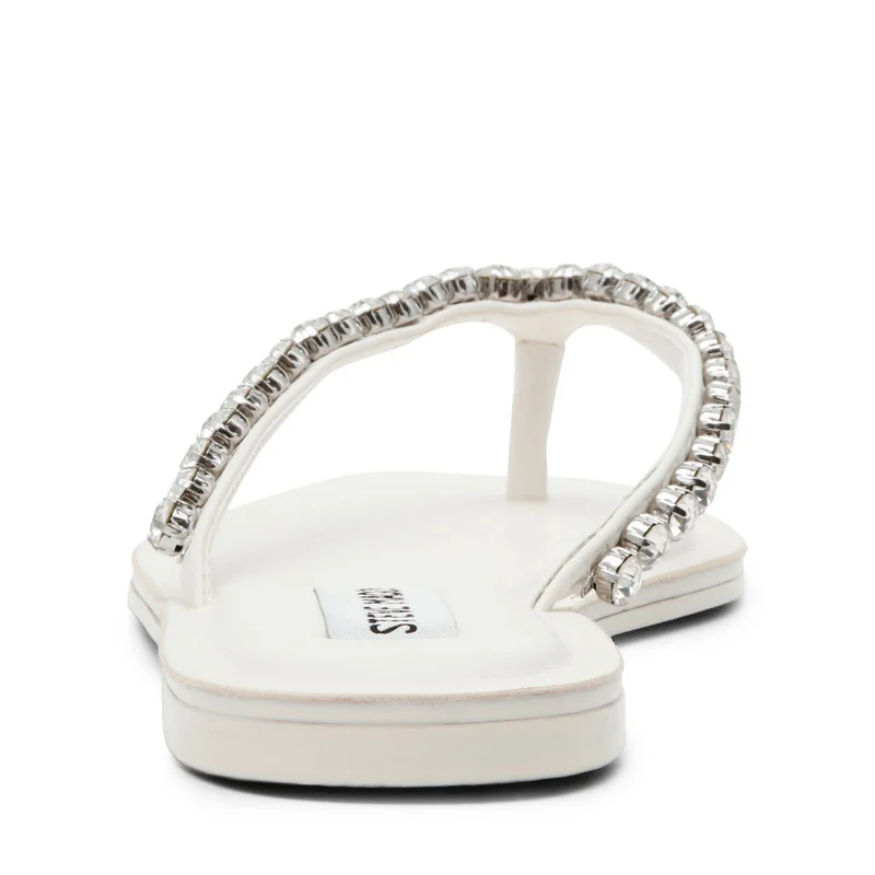 Steve Madden  Steve Madden Kustom Women's White Flat Sandals for Women | Best Price UAE