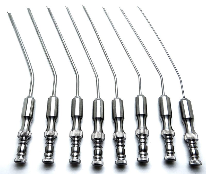 SUPERIOR INSTRUMENTS Dental Frazier Suction Tubes 5, 6, 7, 8, 9, 10, 11, 12 Diagnostic 8 Pcs Instruments - Image 1