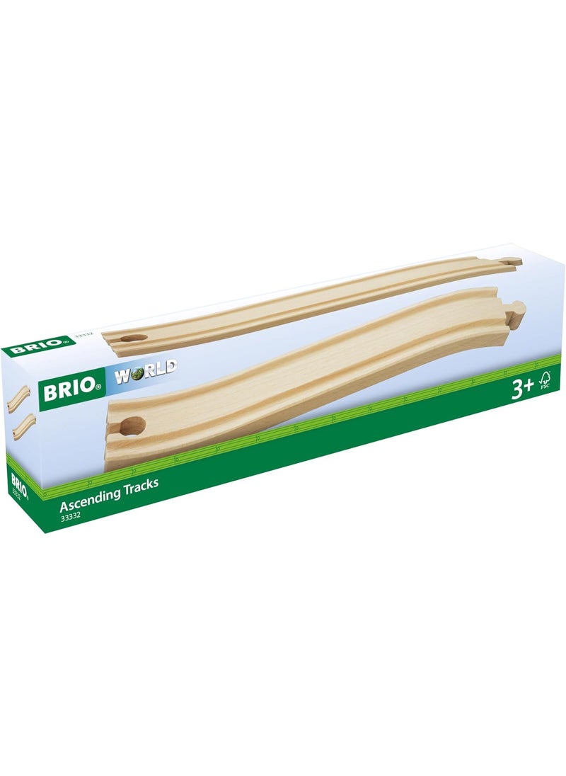 Brio BRIO 33332 World Ascending Tracks - Comprehensive Wooden Train Tracks Set | Ideal for Kids Aged 3 and Up | Compatible with All BRIO Railway Toys | Foster Skill Development | FSC-Certified Wood  - Image 3