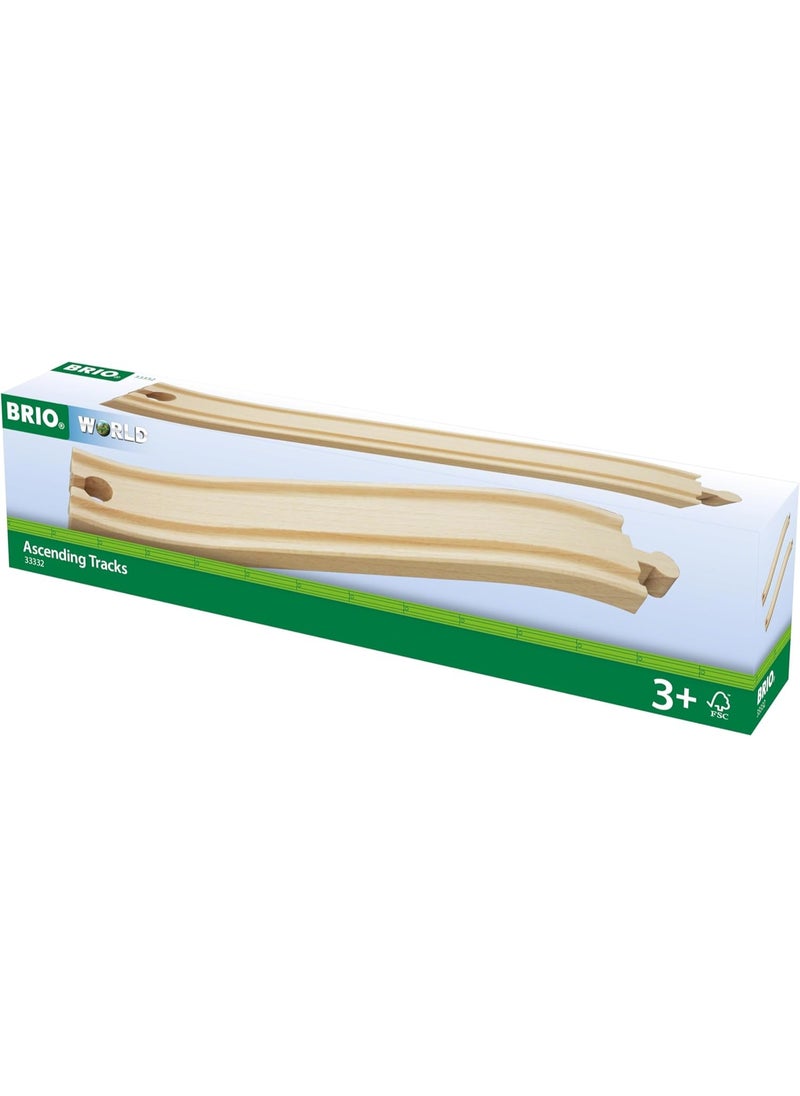 Brio BRIO 33332 World Ascending Tracks - Comprehensive Wooden Train Tracks Set | Ideal for Kids Aged 3 and Up | Compatible with All BRIO Railway Toys | Foster Skill Development | FSC-Certified Wood  - Image 1