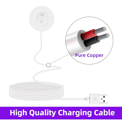 MASKEOBAP Only-12mm Magnetic USB Rose Charger Cable, Replacement Charging Cord for Bluetooth Devices, Headphones, Earbuds (12mm Rose Port) - Image 2