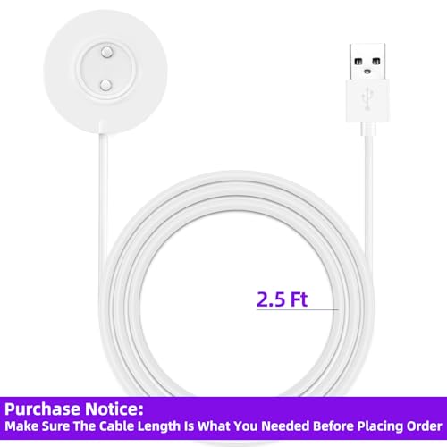 MASKEOBAP Only-12mm Magnetic USB Rose Charger Cable, Replacement Charging Cord for Bluetooth Devices, Headphones, Earbuds (12mm Rose Port) - Image 3