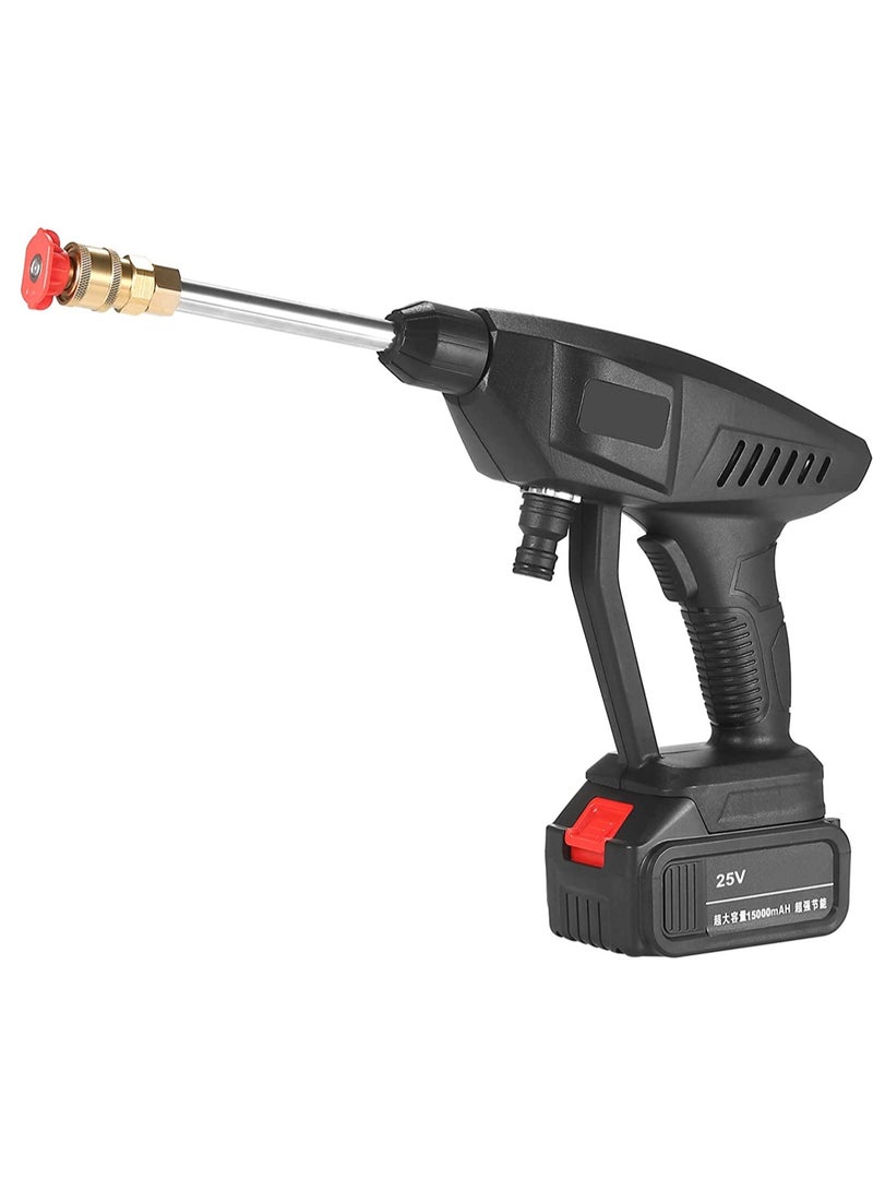 ELTRAZONE 25V Portable High Pressure Washer Machine 15A 30Bar Cordless Washer Gun With Foam Generator Nozzle Water Pump Auto Garden Sprayer  - Image 1