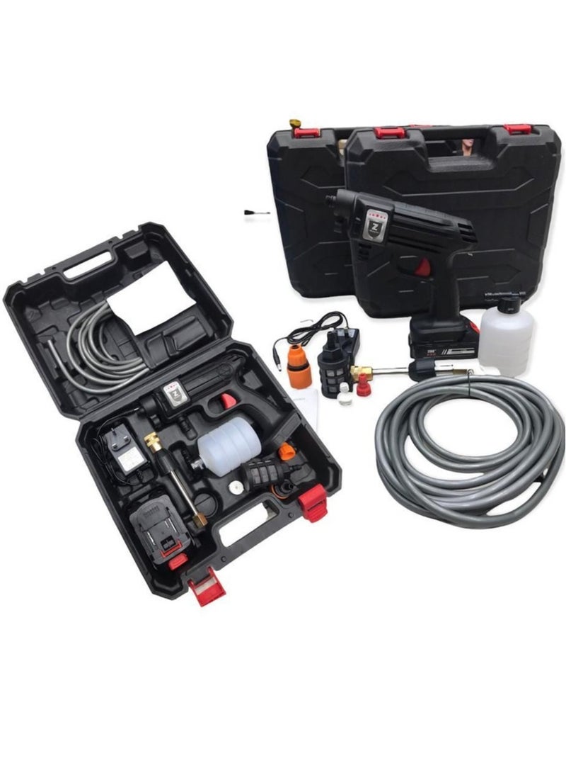 ELTRAZONE 25V Portable High Pressure Washer Machine 15A 30Bar Cordless Washer Gun With Foam Generator Nozzle Water Pump Auto Garden Sprayer  - Image 3