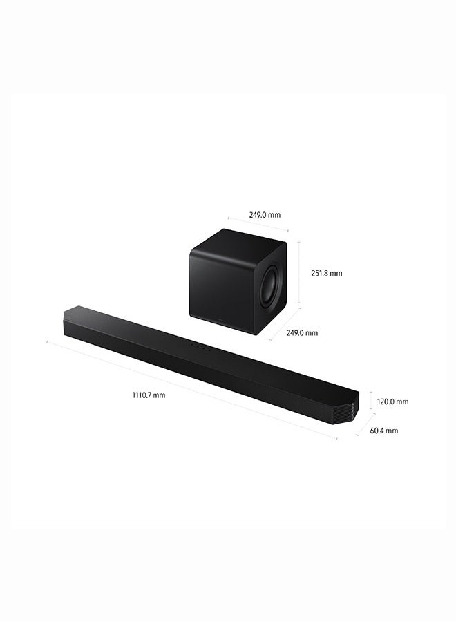 سامسونج Samsung, Q800H sound bar, 5.1.2Ch, wireless Dolby Atmos, Q-Symphony HW-Q800H/SA black - Image 2