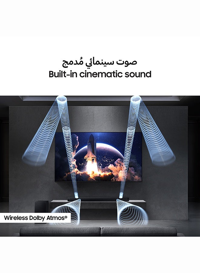 سامسونج Samsung, Q800H sound bar, 5.1.2Ch, wireless Dolby Atmos, Q-Symphony HW-Q800H/SA black - Image 4