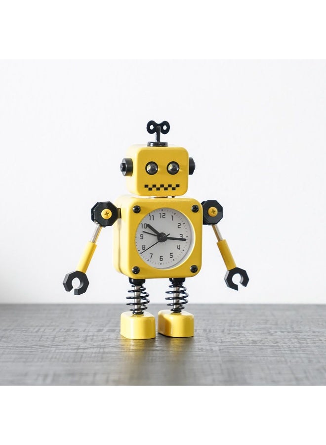 Cambridge Robot Clock 11X4.9X11.2Cm Yellow - Image 1