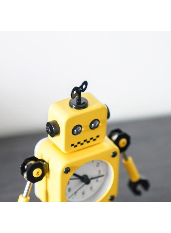 Cambridge Robot Clock 11X4.9X11.2Cm Yellow - Image 2