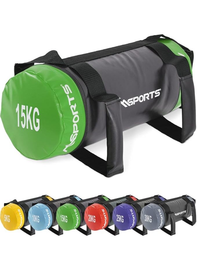 null - حقيبة اللياقة البدنية MSPORTS Power Bag Premium 5-30 كجم - حقيبة رمل لحقيبة وزن اللياقة البدنية الوظيفية - Image 1